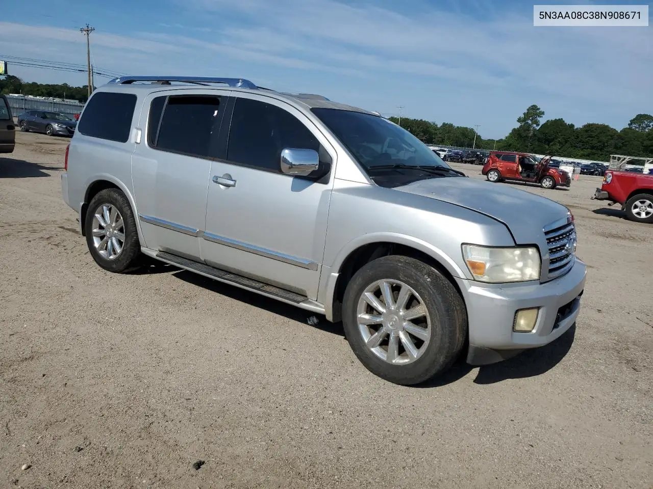 2008 Infiniti Qx56 VIN: 5N3AA08C38N908671 Lot: 62645375