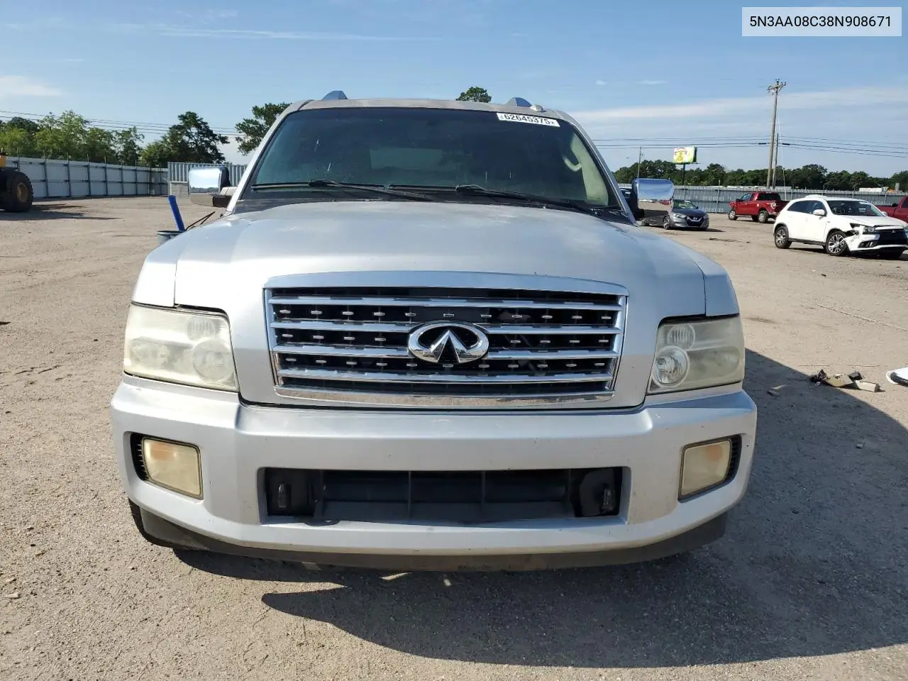 2008 Infiniti Qx56 VIN: 5N3AA08C38N908671 Lot: 62645375
