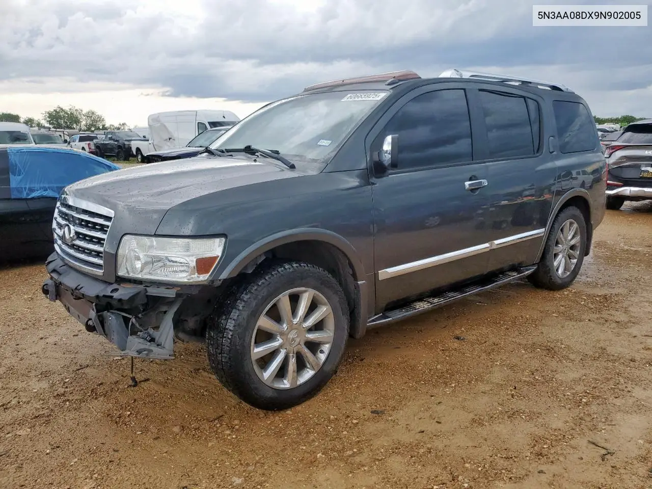 2009 Infiniti Qx56 VIN: 5N3AA08DX9N902005 Lot: 60665925