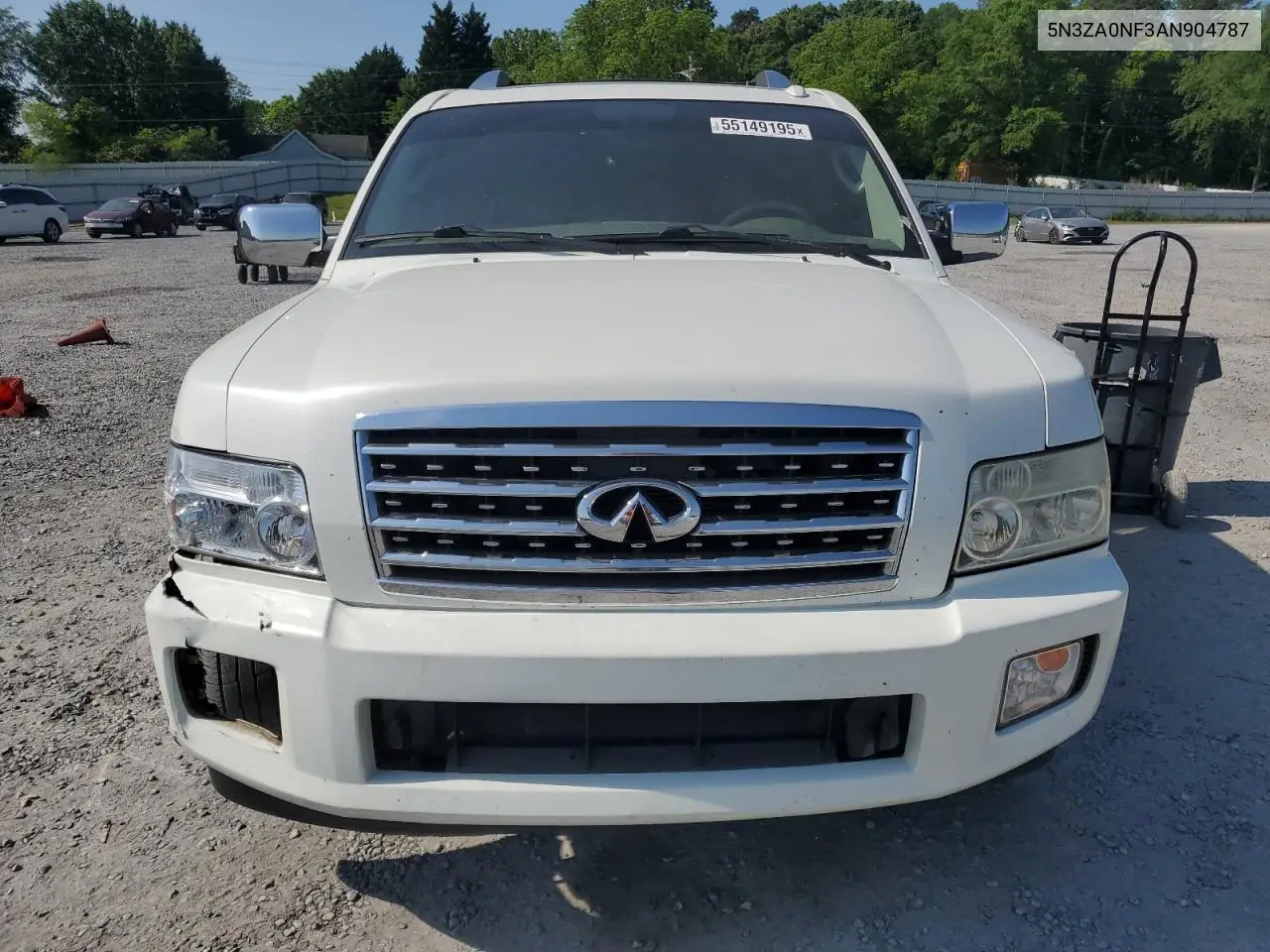2010 Infiniti Qx56 VIN: 5N3ZA0NF3AN904787 Lot: 55149195