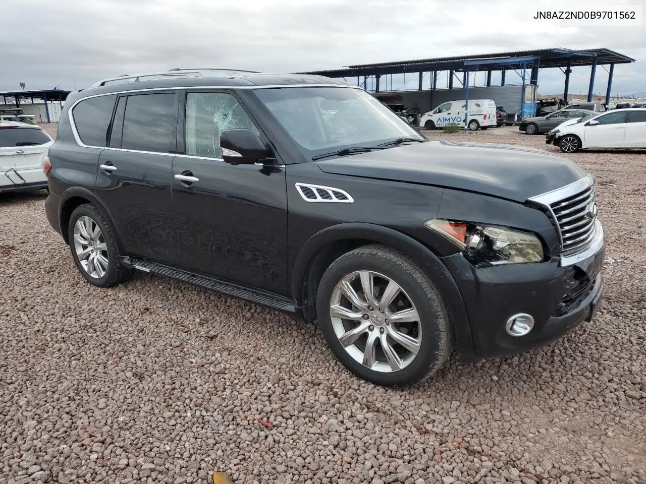 2011 Infiniti Qx56 VIN: JN8AZ2ND0B9701562 Lot: 56006225