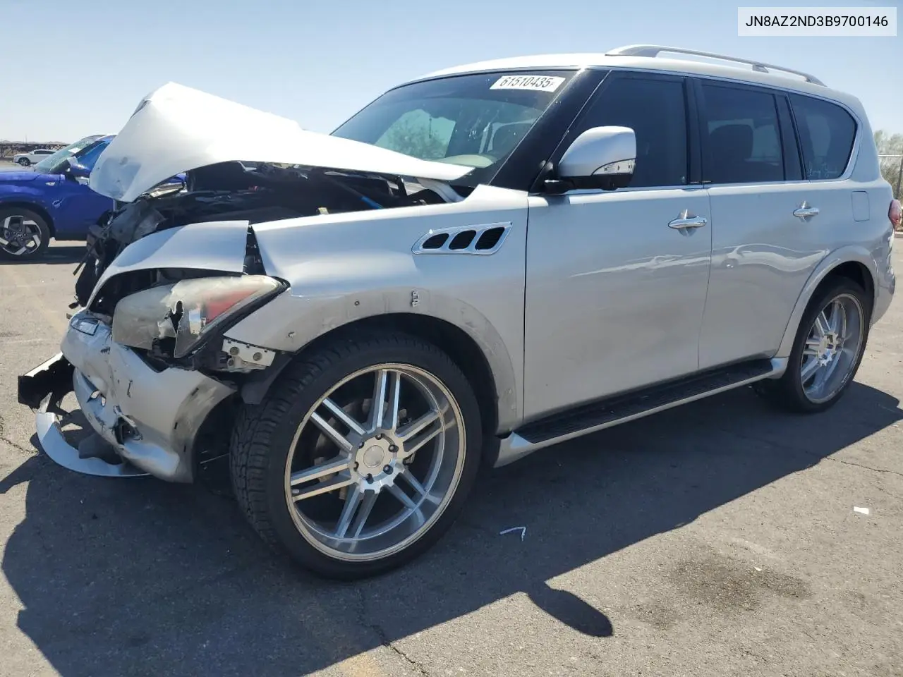 2011 Infiniti Qx56 VIN: JN8AZ2ND3B9700146 Lot: 61510435