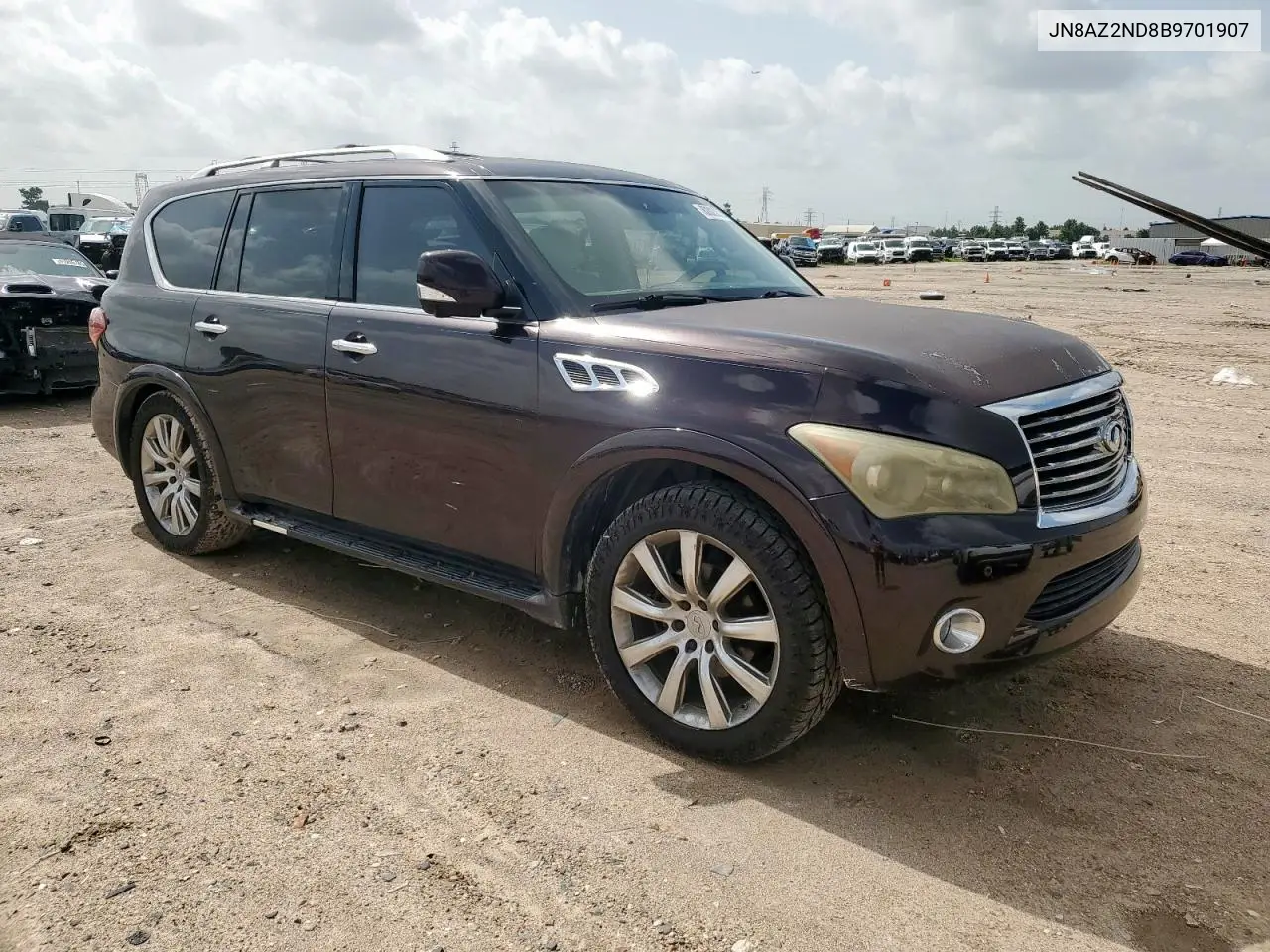 2011 Infiniti Qx56 VIN: JN8AZ2ND8B9701907 Lot: 62823875