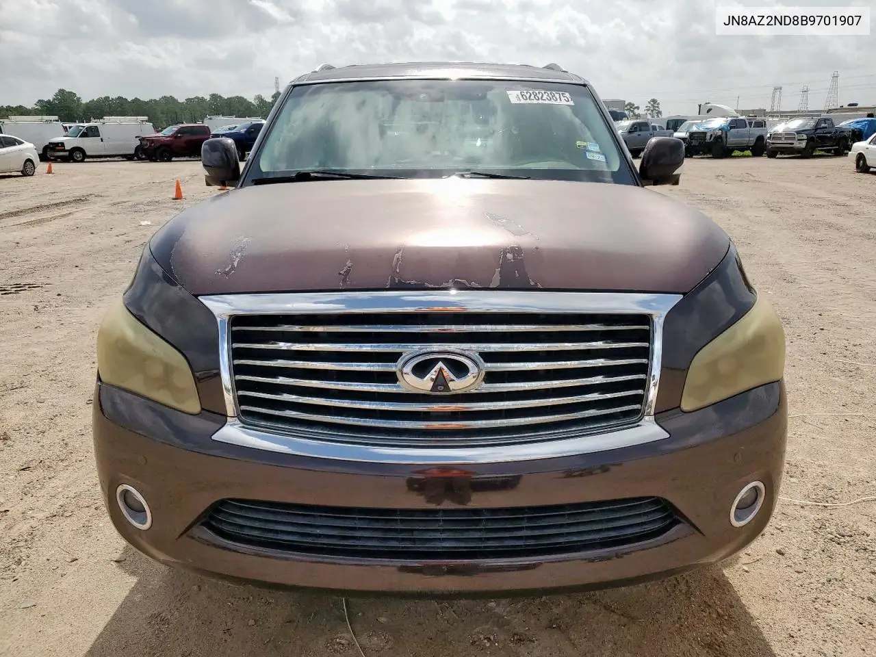 2011 Infiniti Qx56 VIN: JN8AZ2ND8B9701907 Lot: 62823875