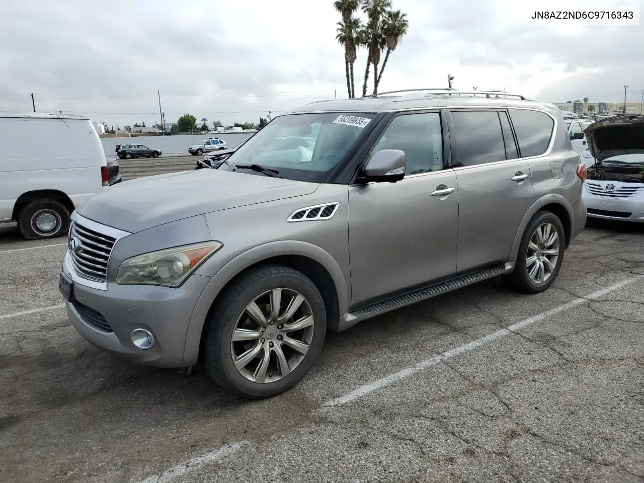 2012 Infiniti Qx56 VIN: JN8AZ2ND6C9716343 Lot: 56209835