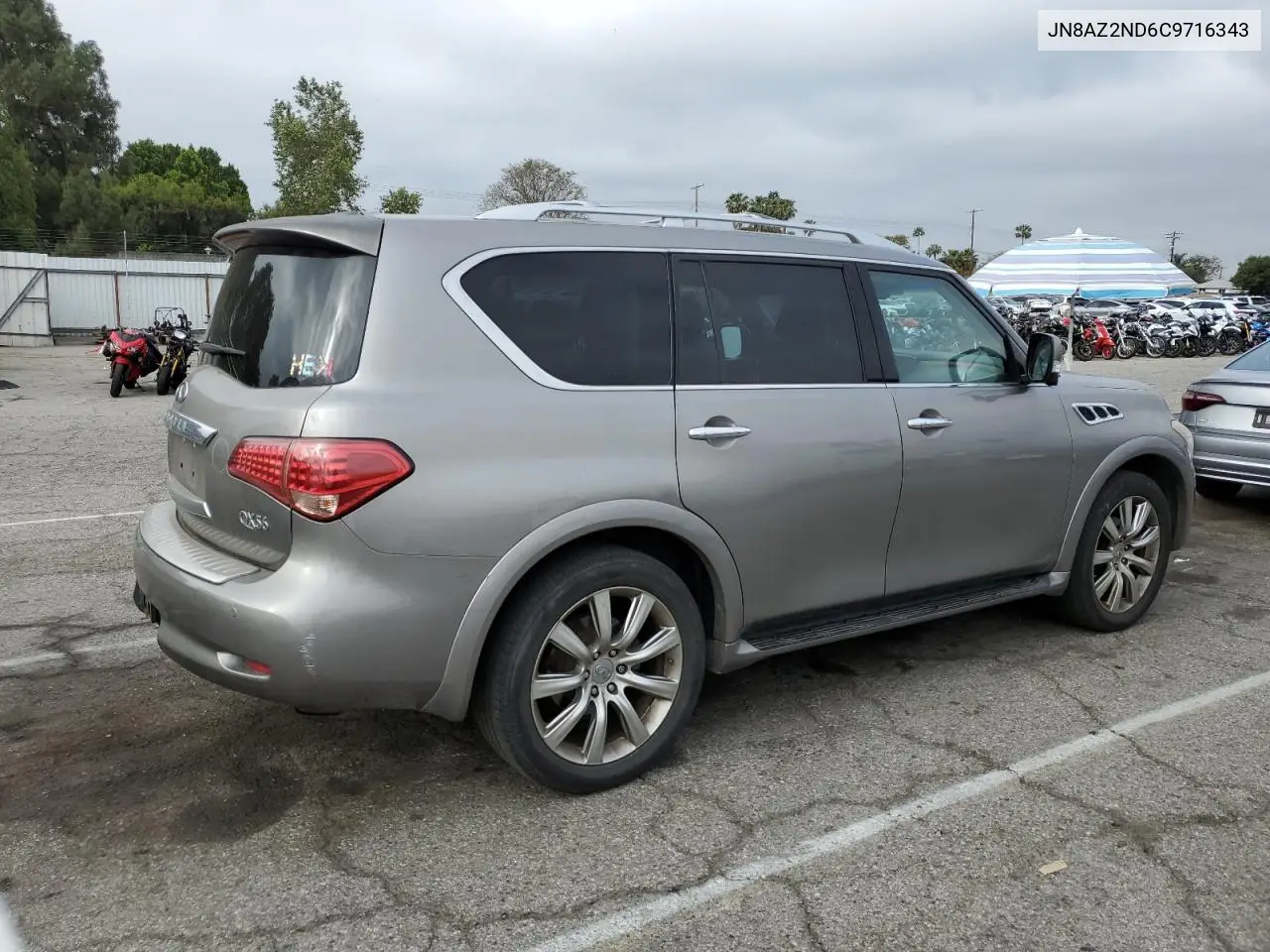 2012 Infiniti Qx56 VIN: JN8AZ2ND6C9716343 Lot: 56209835