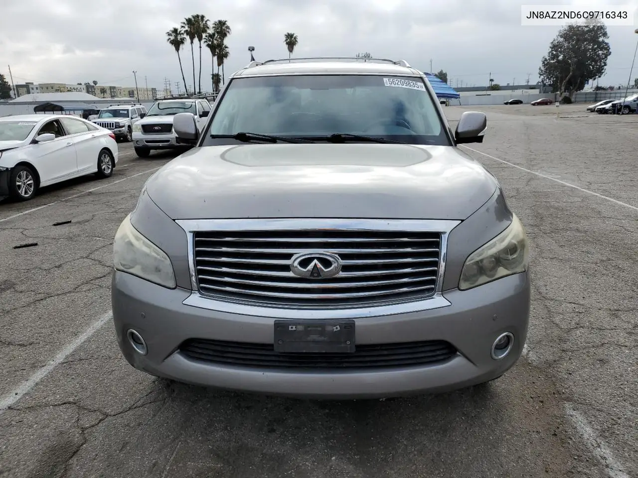 2012 Infiniti Qx56 VIN: JN8AZ2ND6C9716343 Lot: 56209835
