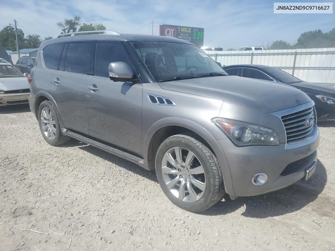 2012 Infiniti Qx56 VIN: JN8AZ2ND9C9716627 Lot: 62506885