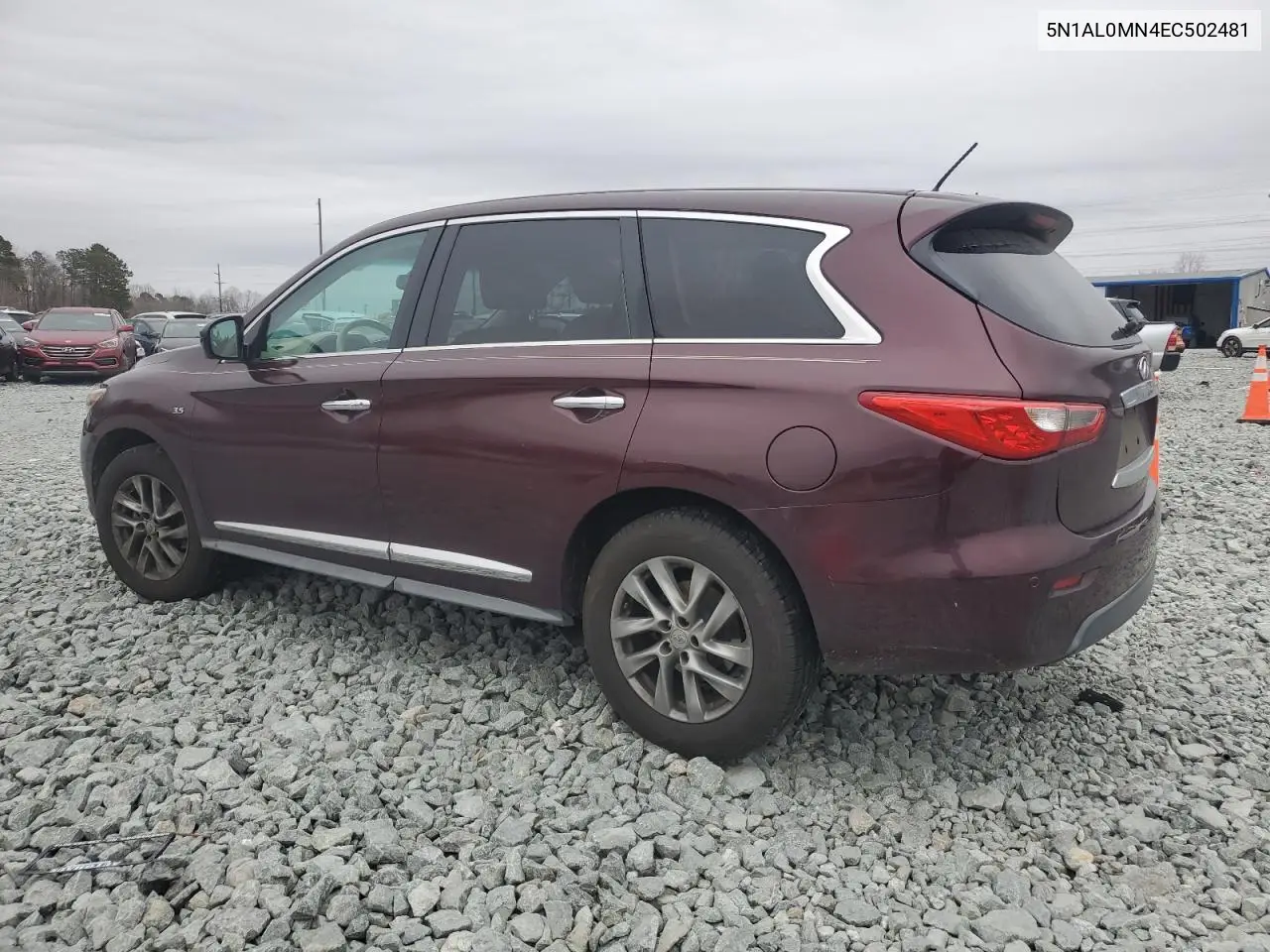 2014 Infiniti Qx60 VIN: 5N1AL0MN4EC502481 Lot: 43206695