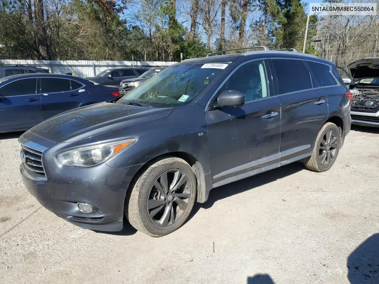 2014 Infiniti Qx60 VIN: 5N1AL0MM8EC550864 Lot: 47284485