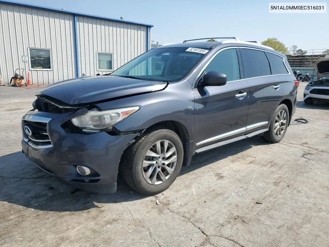 2014 Infiniti Qx60 VIN: 5N1AL0MM0EC516031 Lot: 52187355