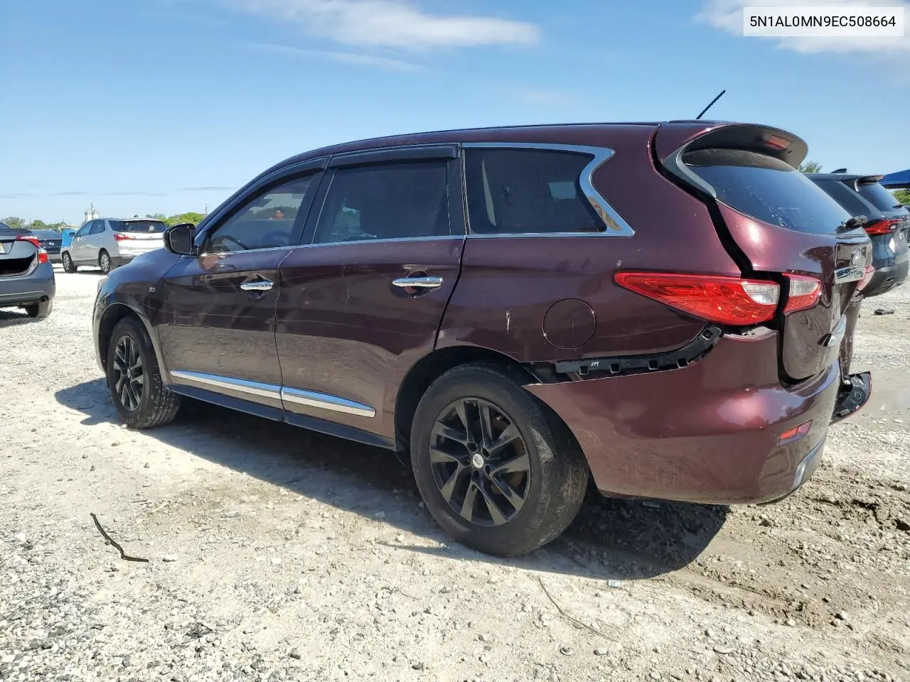 2014 Infiniti Qx60 VIN: 5N1AL0MN9EC508664 Lot: 56725545
