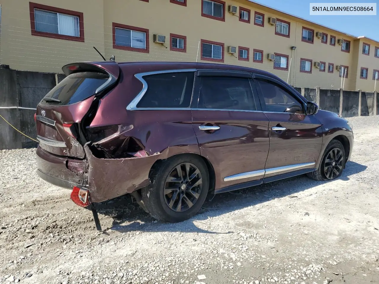 2014 Infiniti Qx60 VIN: 5N1AL0MN9EC508664 Lot: 56725545