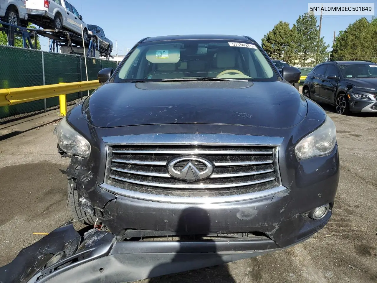 2014 Infiniti Qx60 VIN: 5N1AL0MM9EC501849 Lot: 57150975