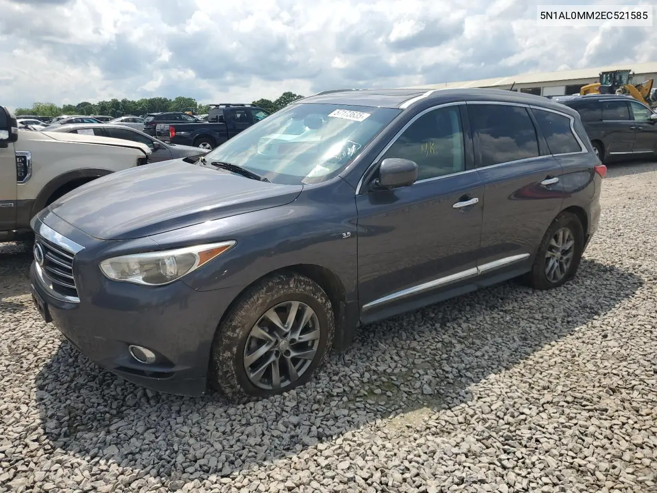 2014 Infiniti Qx60 VIN: 5N1AL0MM2EC521585 Lot: 57173635