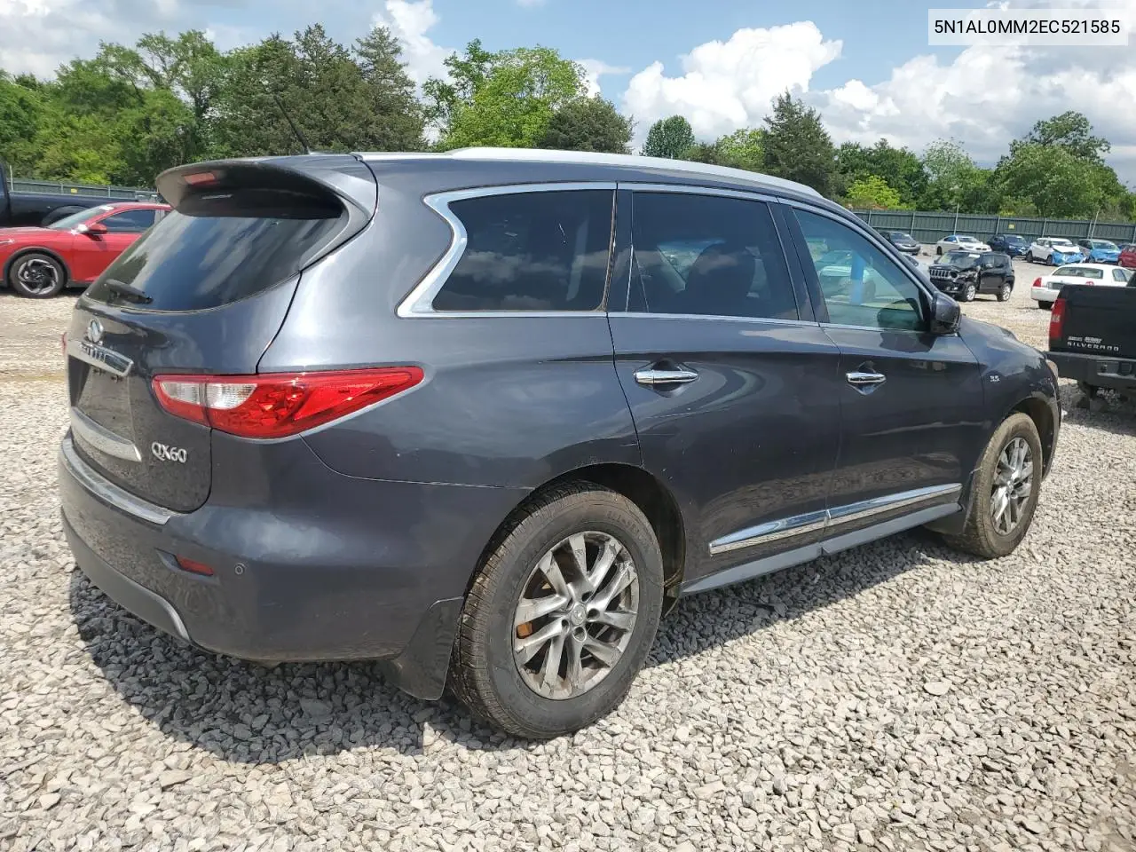 2014 Infiniti Qx60 VIN: 5N1AL0MM2EC521585 Lot: 57173635