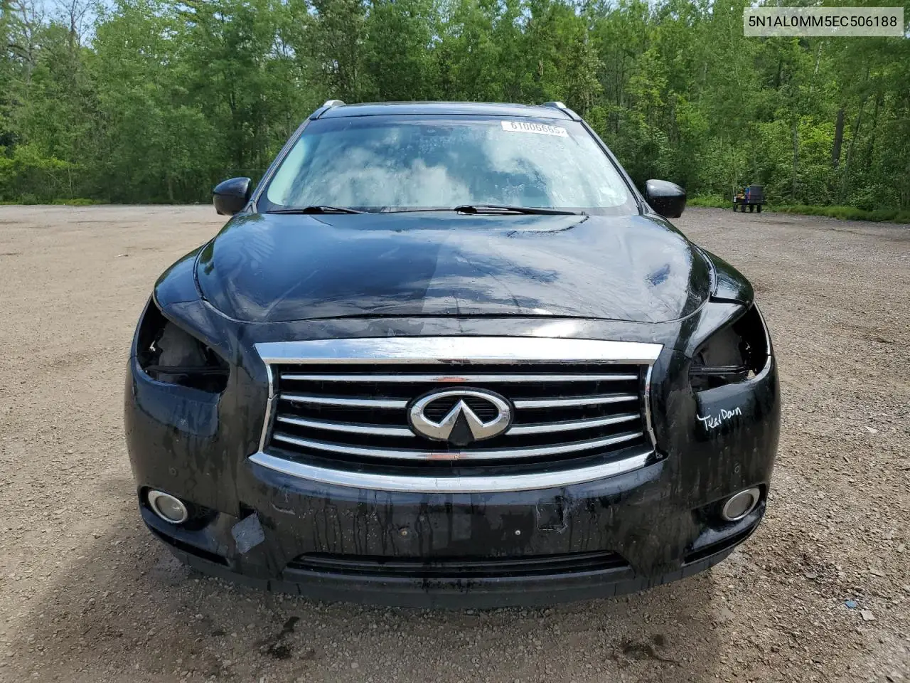 2014 Infiniti Qx60 VIN: 5N1AL0MM5EC506188 Lot: 61006665