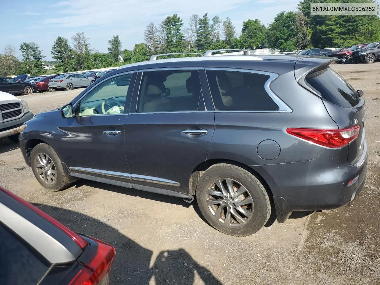 2014 Infiniti Qx60 VIN: 5N1AL0MMXEC506252 Lot: 61910715
