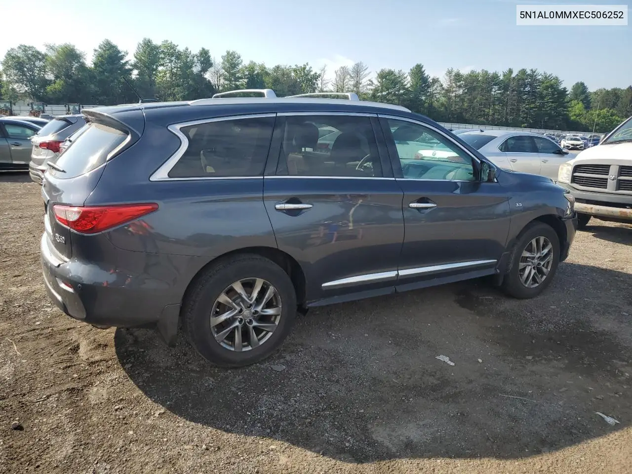 2014 Infiniti Qx60 VIN: 5N1AL0MMXEC506252 Lot: 61910715
