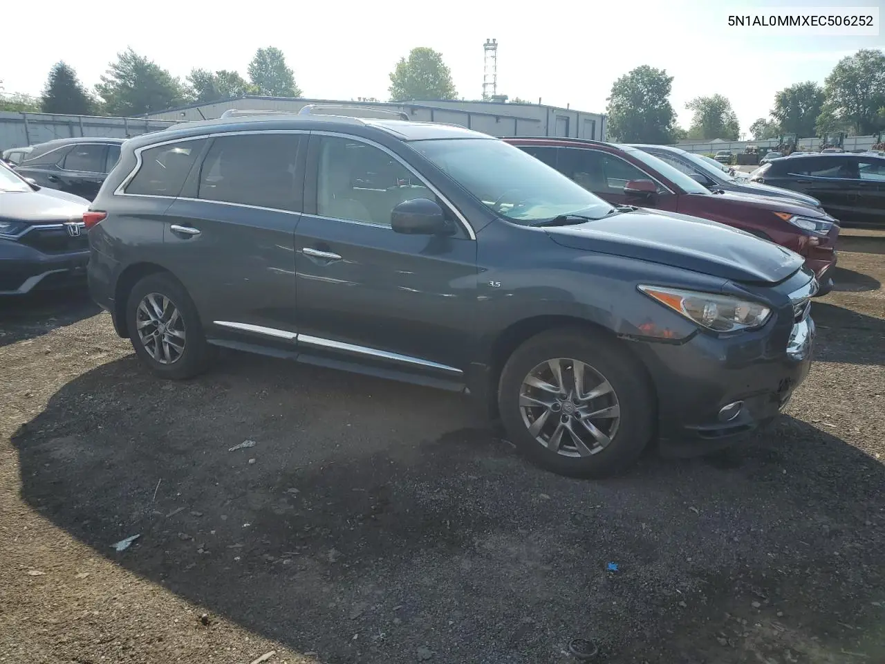 2014 Infiniti Qx60 VIN: 5N1AL0MMXEC506252 Lot: 61910715