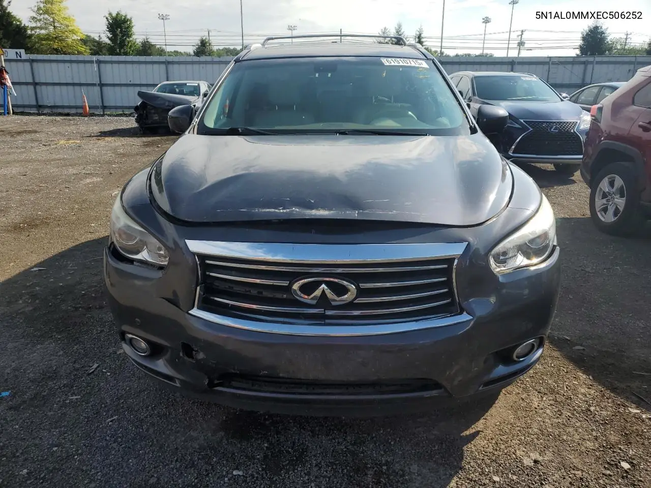 2014 Infiniti Qx60 VIN: 5N1AL0MMXEC506252 Lot: 61910715