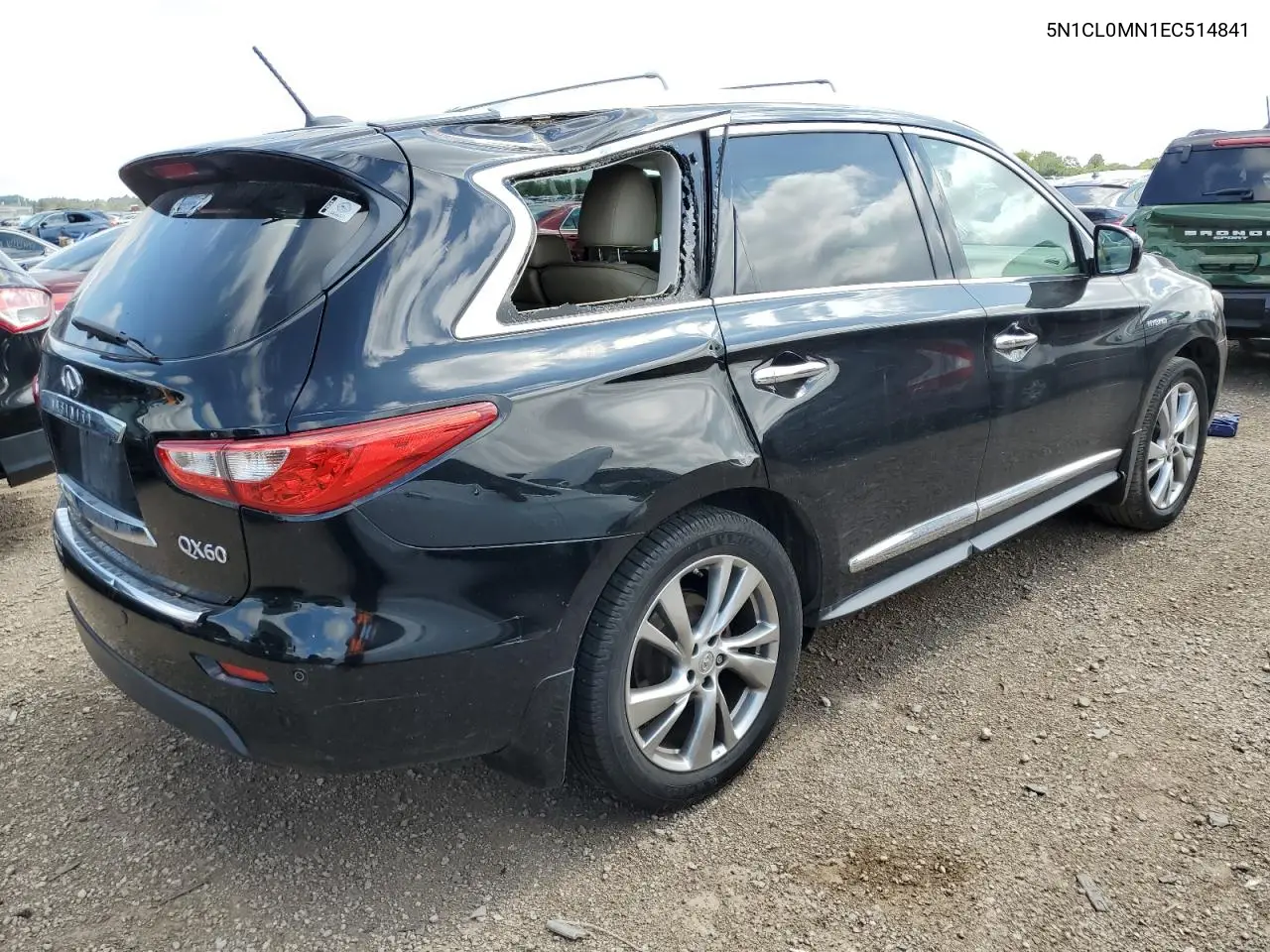 2014 Infiniti Qx60 Hybrid VIN: 5N1CL0MN1EC514841 Lot: 62855525