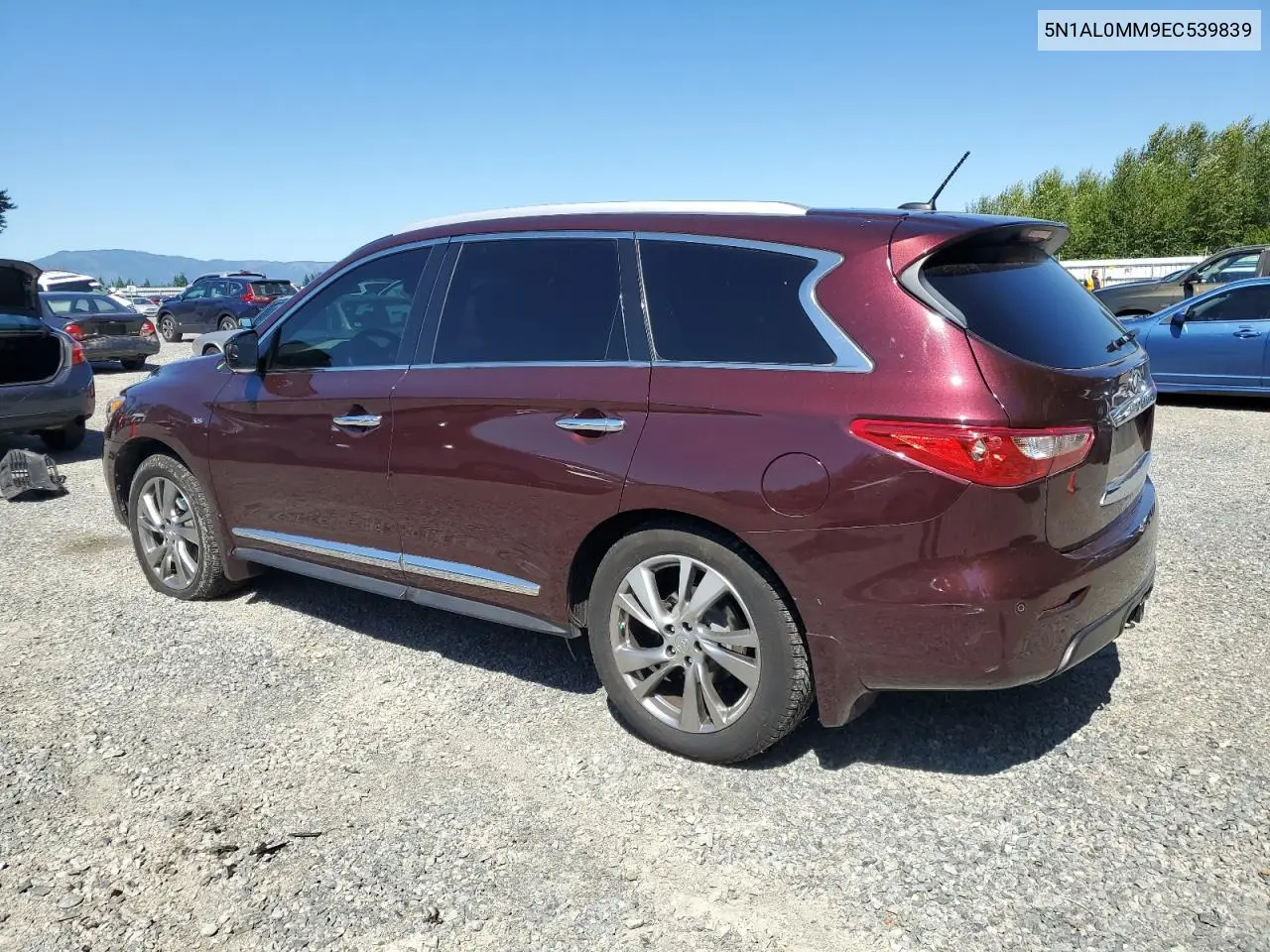 2014 Infiniti Qx60 VIN: 5N1AL0MM9EC539839 Lot: 63234345