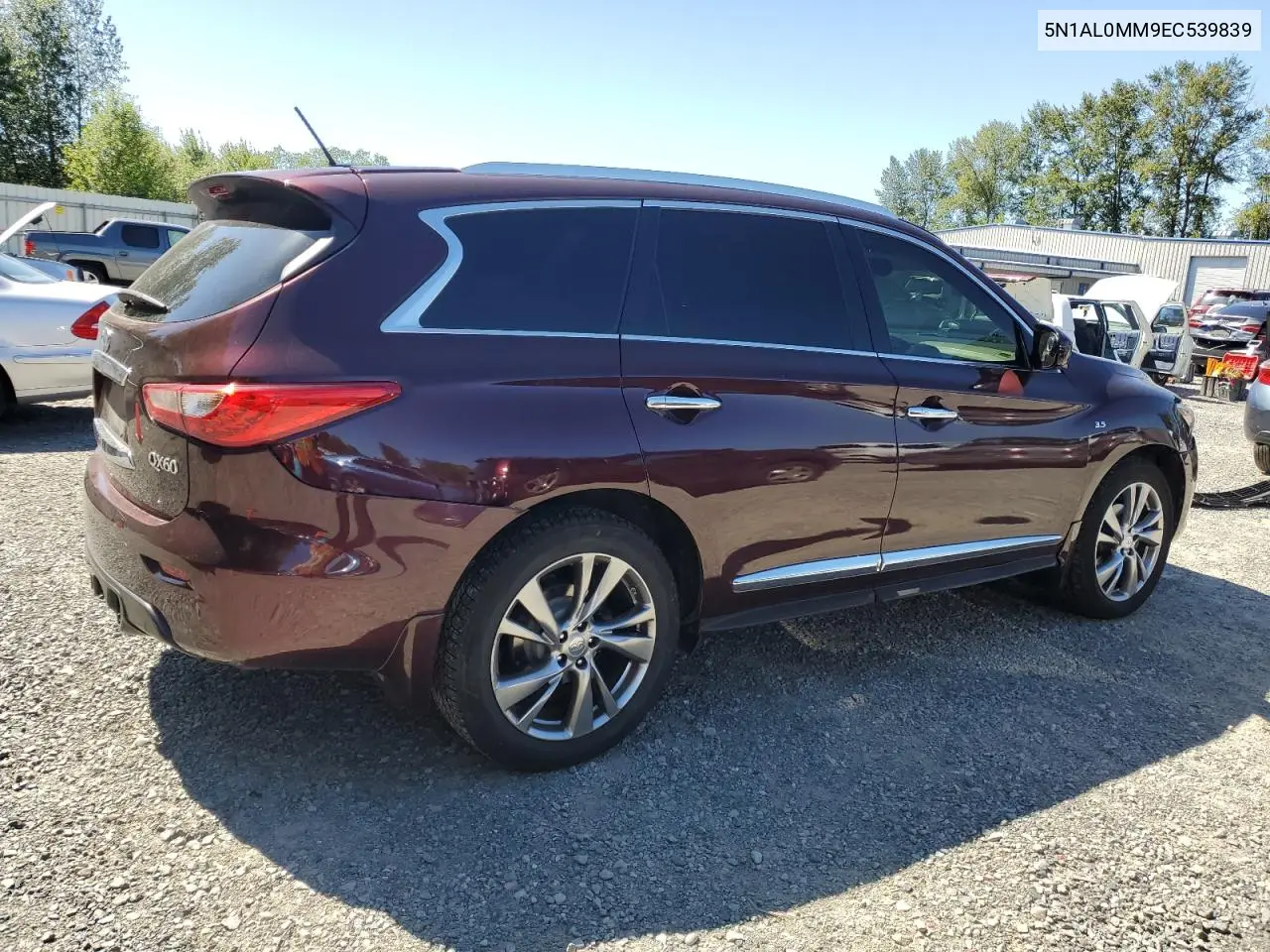 2014 Infiniti Qx60 VIN: 5N1AL0MM9EC539839 Lot: 63234345