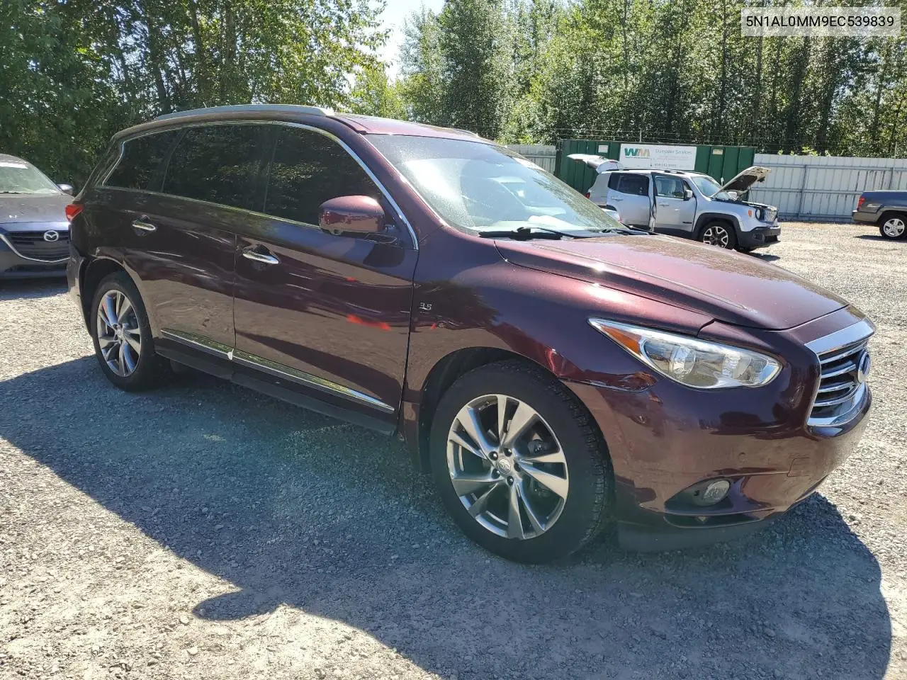 2014 Infiniti Qx60 VIN: 5N1AL0MM9EC539839 Lot: 63234345