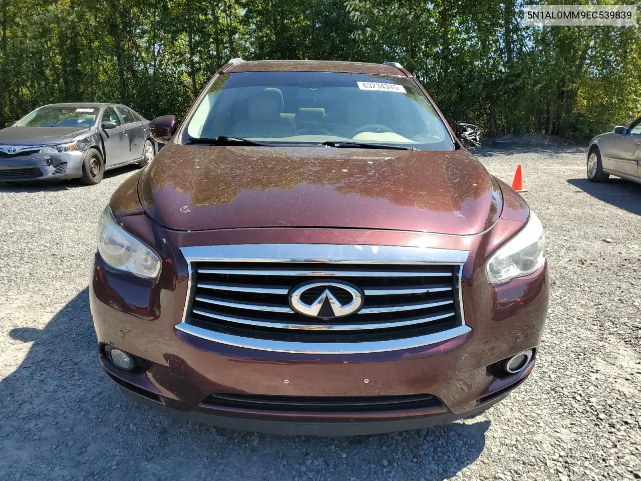 2014 Infiniti Qx60 VIN: 5N1AL0MM9EC539839 Lot: 63234345