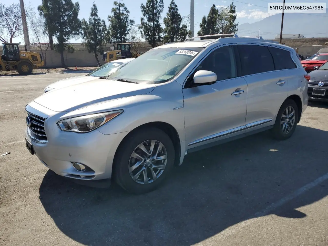 2014 Infiniti Qx60 Hybrid VIN: 5N1CL0MM6EC547986 Lot: 63269245