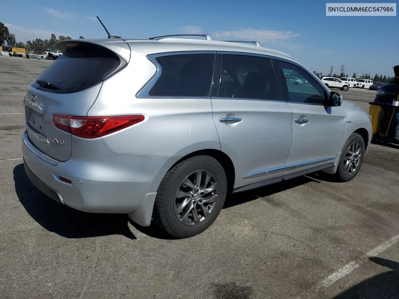 2014 Infiniti Qx60 Hybrid VIN: 5N1CL0MM6EC547986 Lot: 63269245