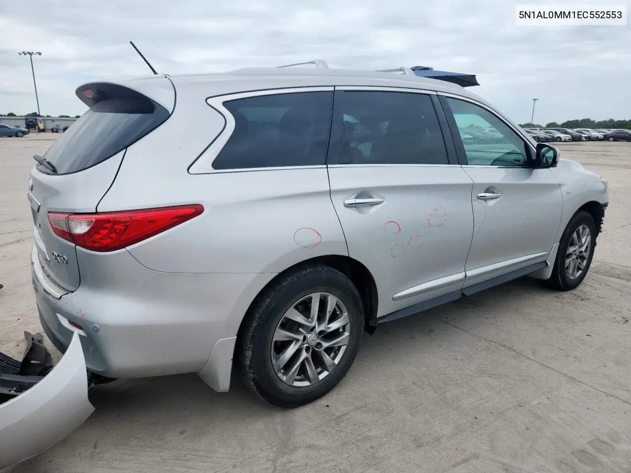 2014 Infiniti Qx60 VIN: 5N1AL0MM1EC552553 Lot: 63285785