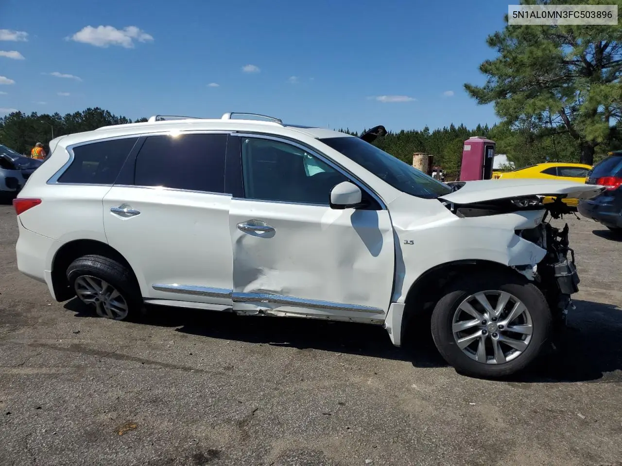 2015 Infiniti Qx60 VIN: 5N1AL0MN3FC503896 Lot: 51958065