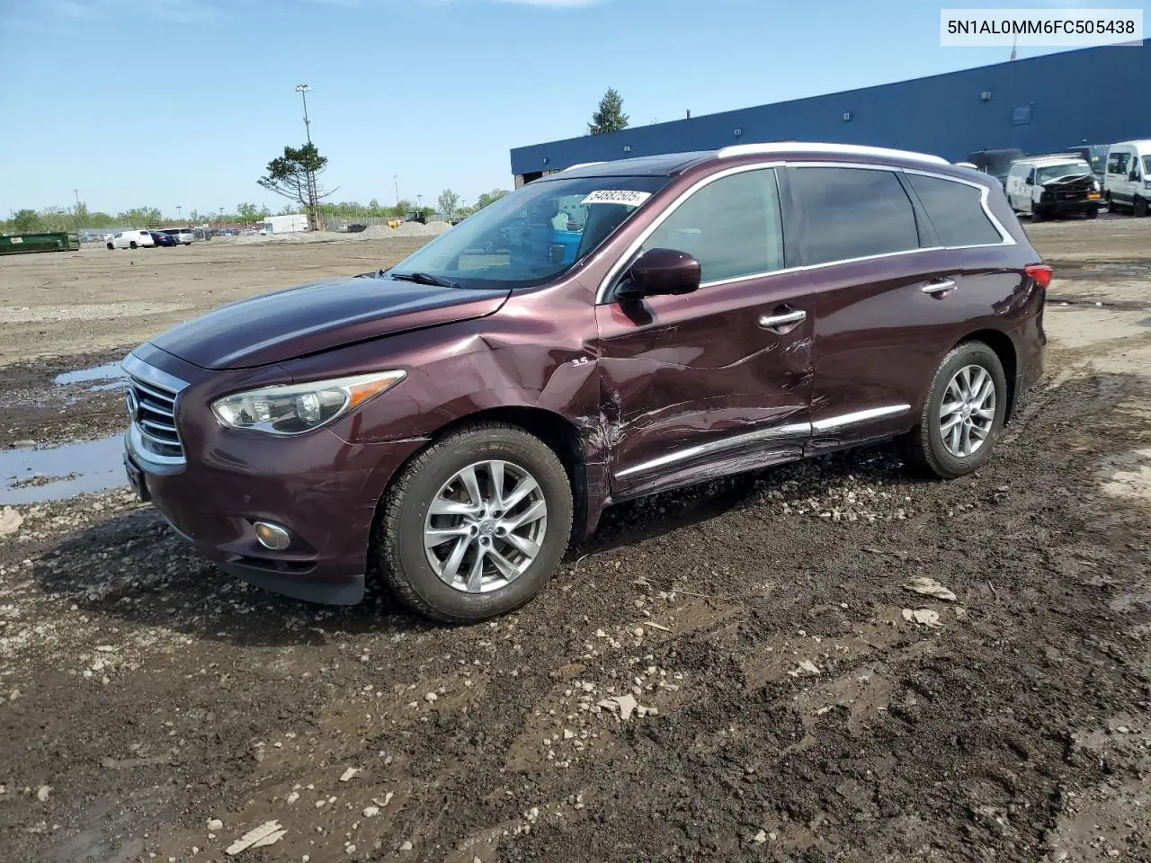 2015 Infiniti Qx60 VIN: 5N1AL0MM6FC505438 Lot: 54882505