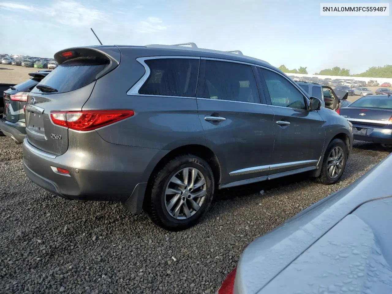 2015 Infiniti Qx60 VIN: 5N1AL0MM3FC559487 Lot: 56482765