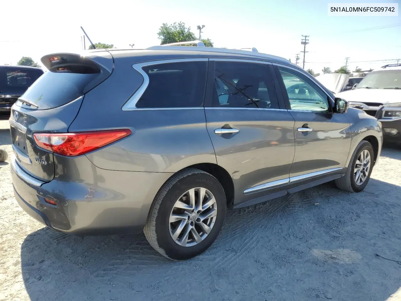 2015 Infiniti Qx60 VIN: 5N1AL0MN6FC509742 Lot: 62787045