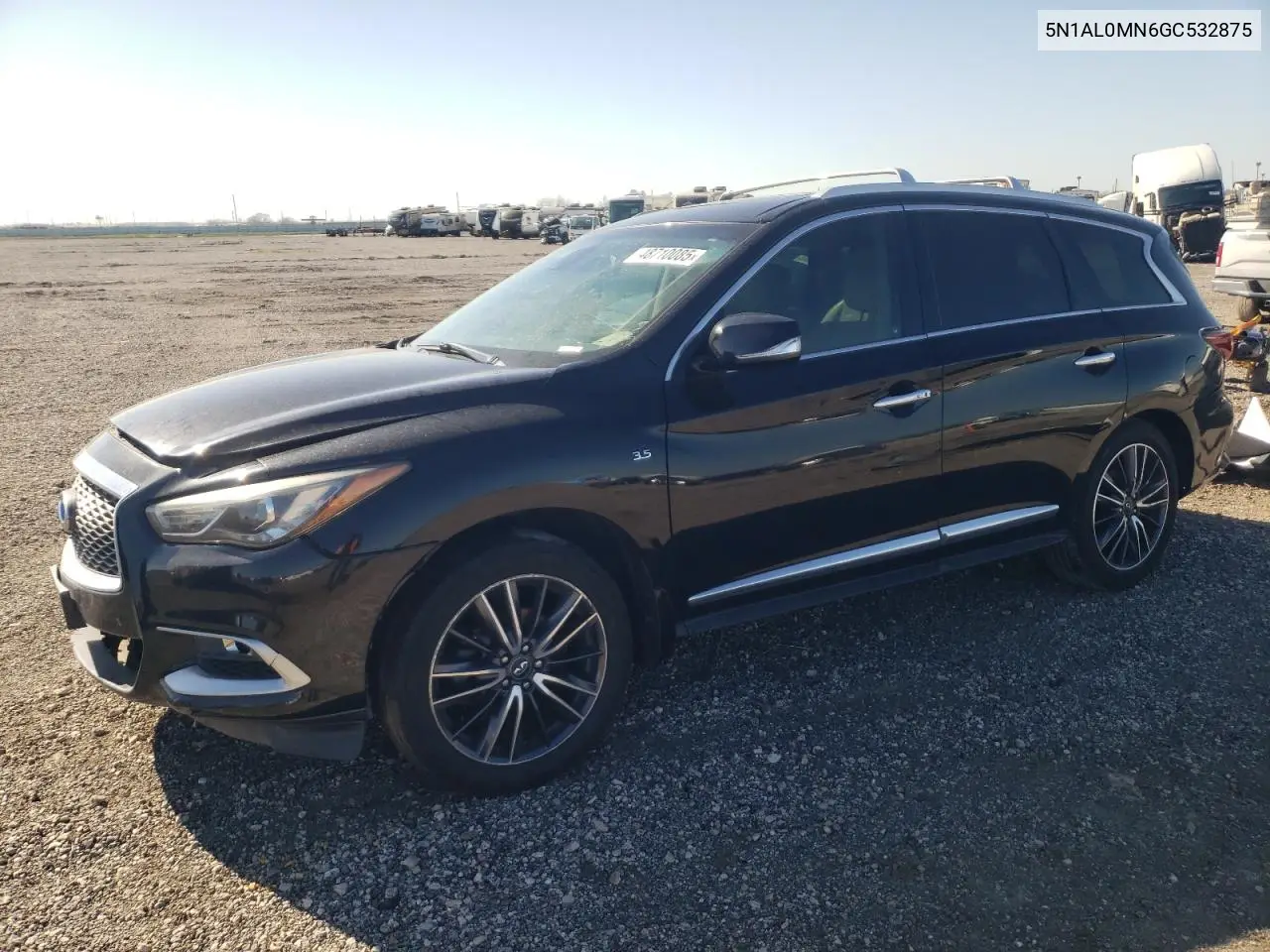 2016 Infiniti Qx60 VIN: 5N1AL0MN6GC532875 Lot: 48710085