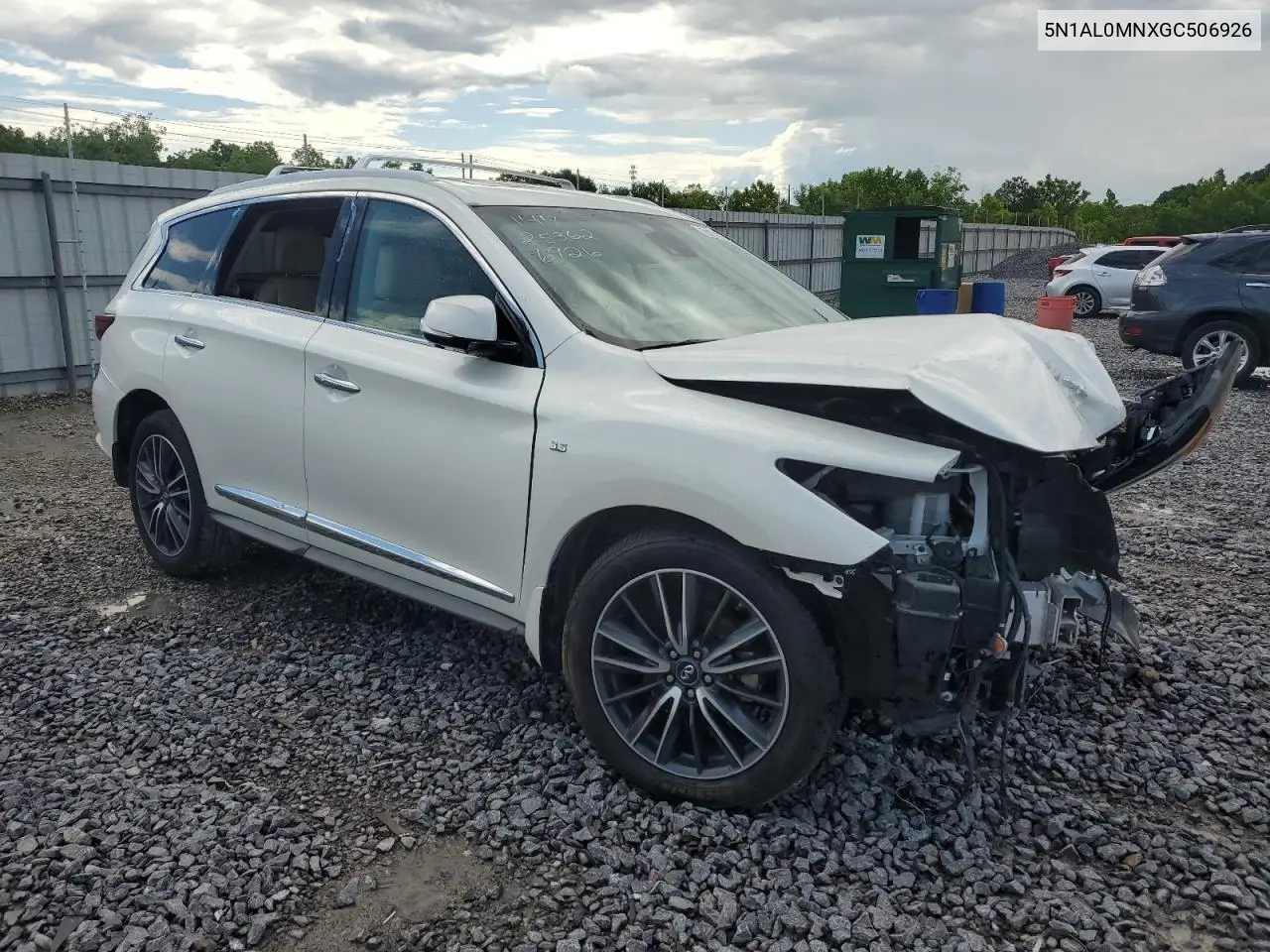 2016 Infiniti Qx60 VIN: 5N1AL0MNXGC506926 Lot: 56179235