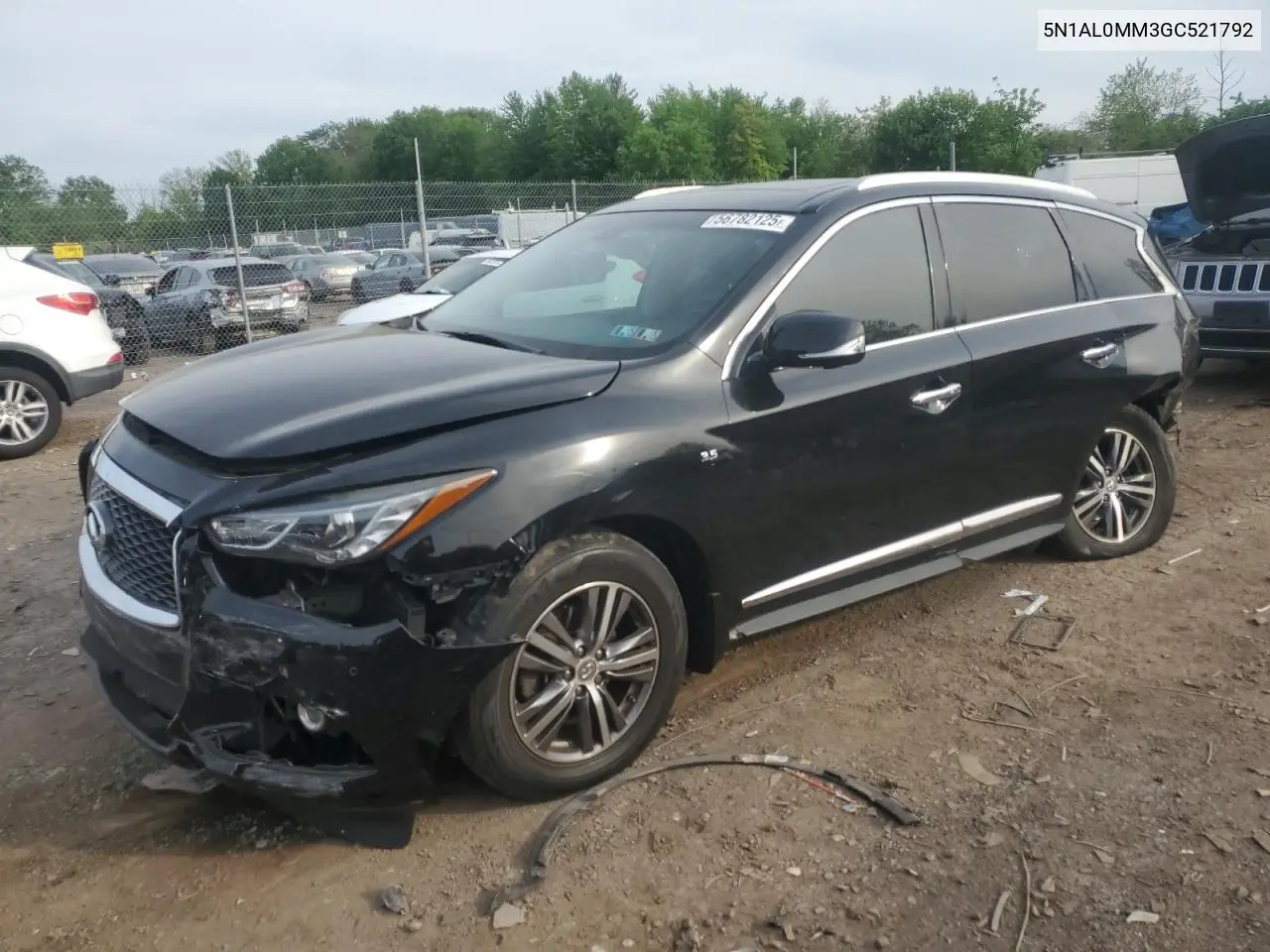 2016 Infiniti Qx60 VIN: 5N1AL0MM3GC521792 Lot: 56782125