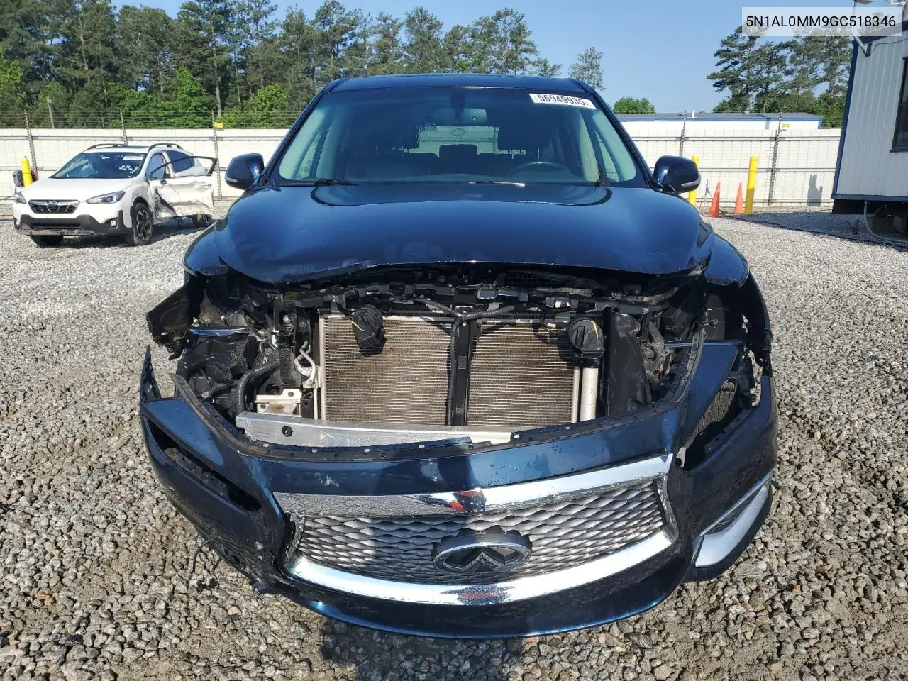 2016 Infiniti Qx60 VIN: 5N1AL0MM9GC518346 Lot: 56949935