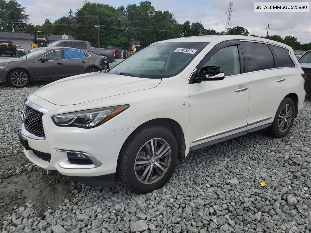 2016 Infiniti Qx60 VIN: 5N1AL0MM5GC525990 Lot: 57023235