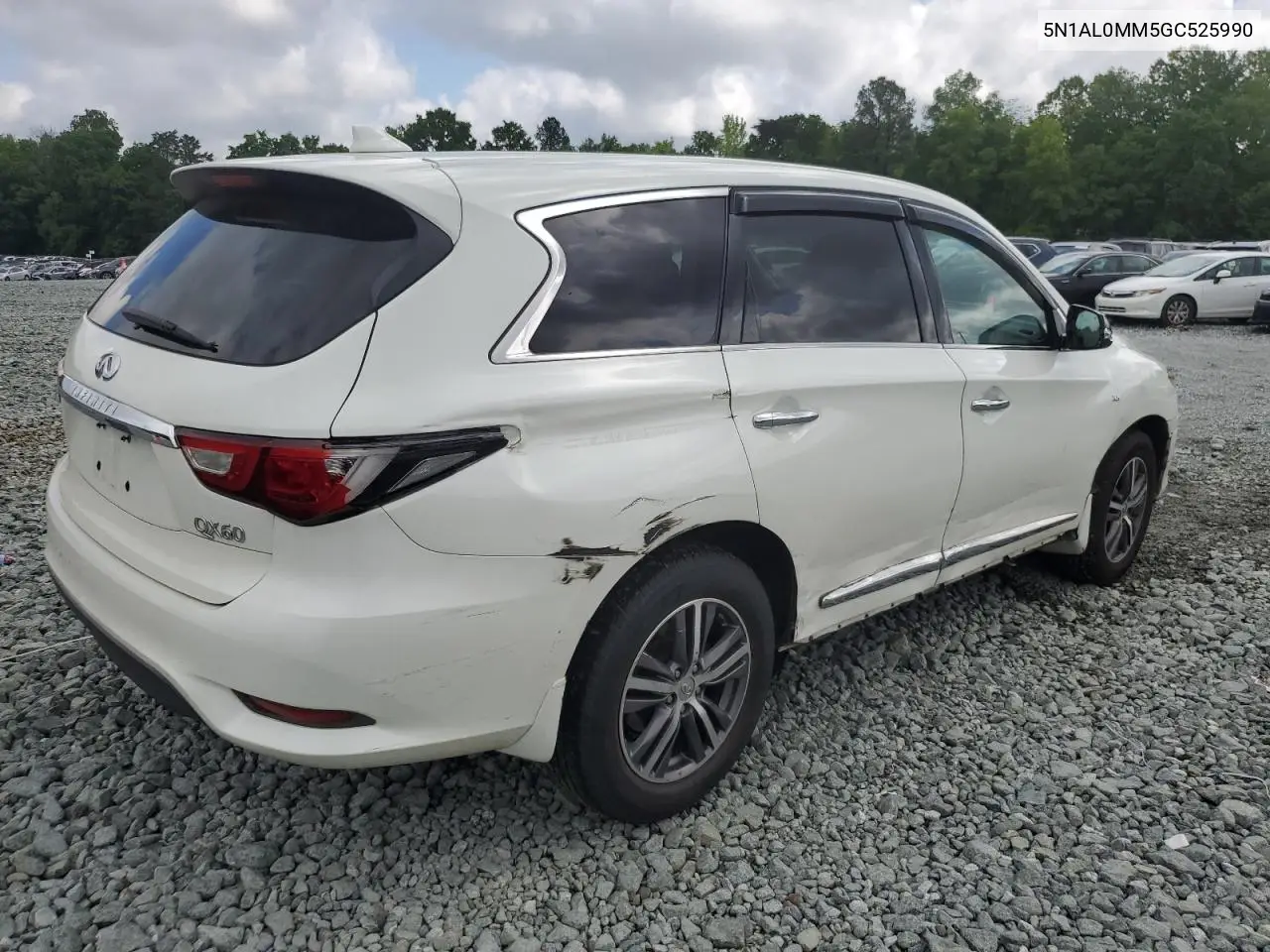 2016 Infiniti Qx60 VIN: 5N1AL0MM5GC525990 Lot: 57023235
