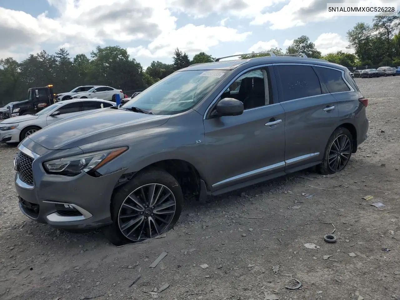 2016 Infiniti Qx60 VIN: 5N1AL0MMXGC526228 Lot: 62752135