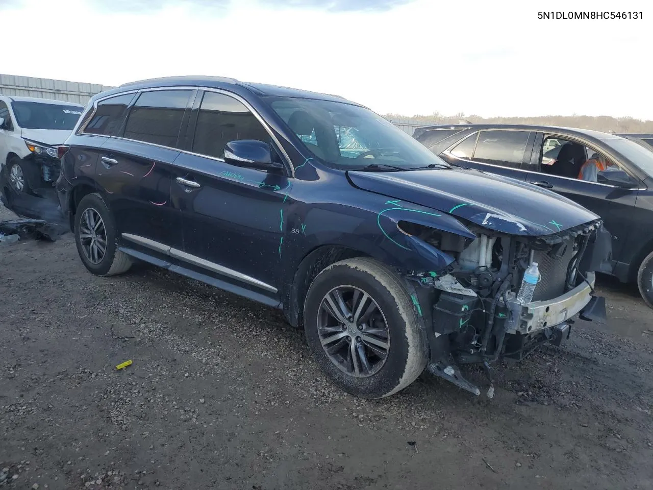 2017 Infiniti Qx60 VIN: 5N1DL0MN8HC546131 Lot: 43735365