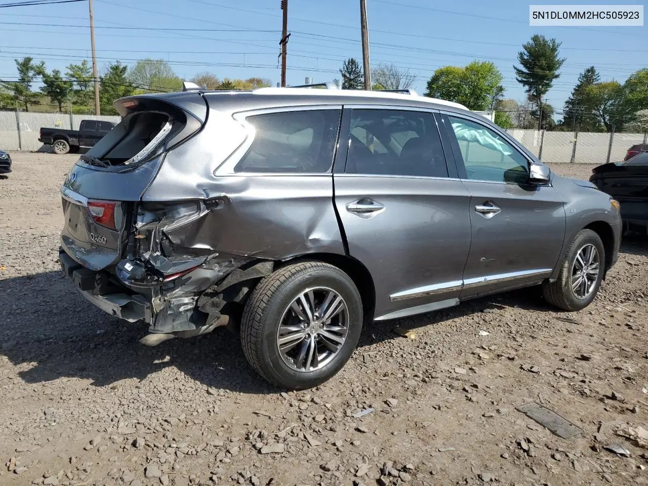 2017 Infiniti Qx60 VIN: 5N1DL0MM2HC505923 Lot: 54357035