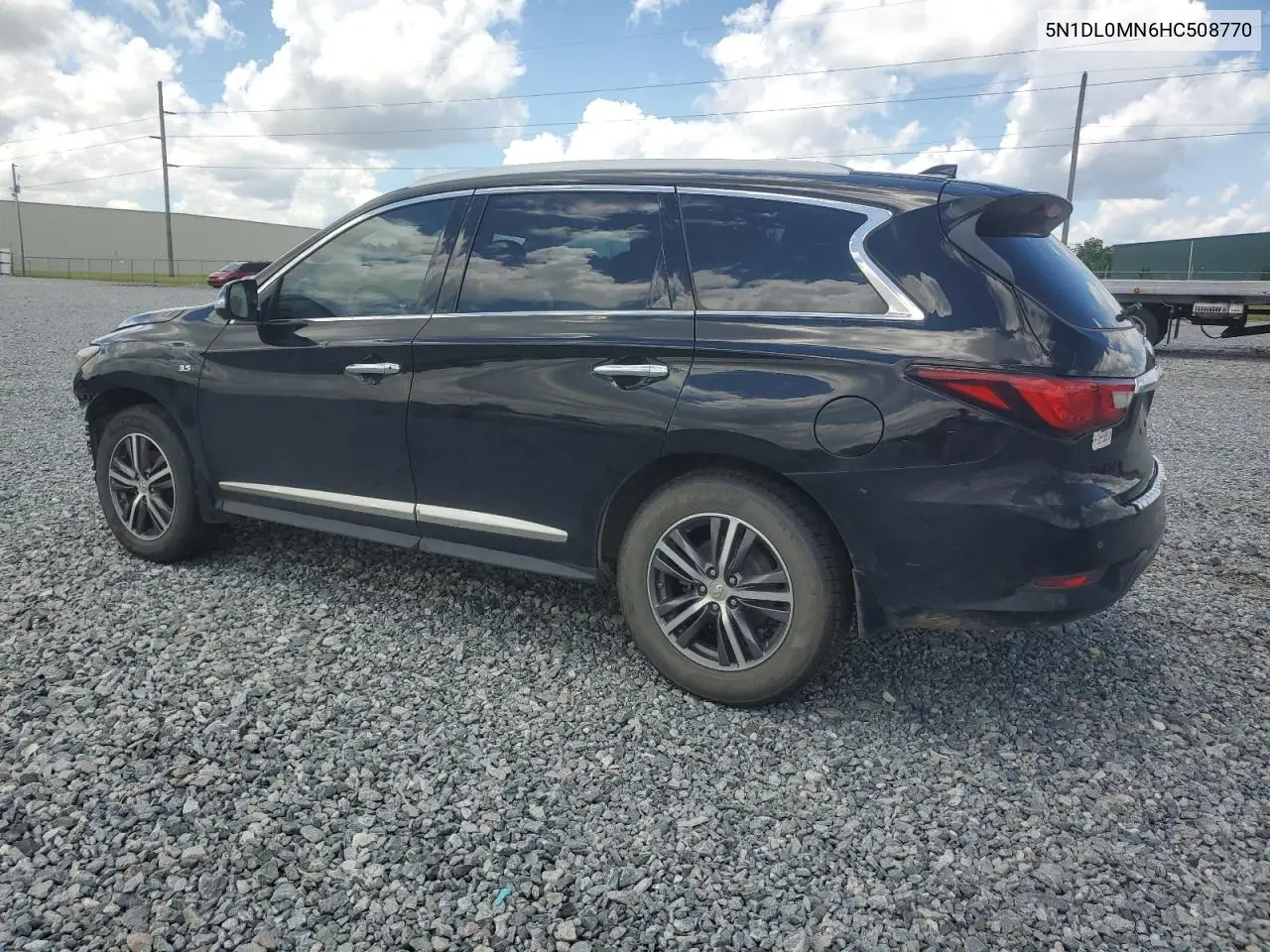 2017 Infiniti Qx60 VIN: 5N1DL0MN6HC508770 Lot: 56685385