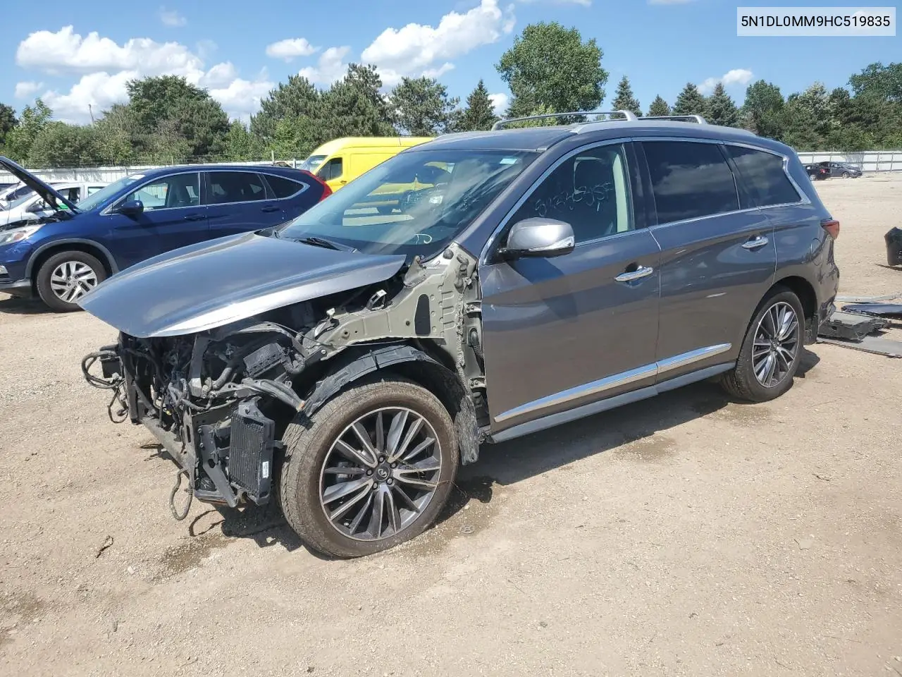 2017 Infiniti Qx60 VIN: 5N1DL0MM9HC519835 Lot: 62762625