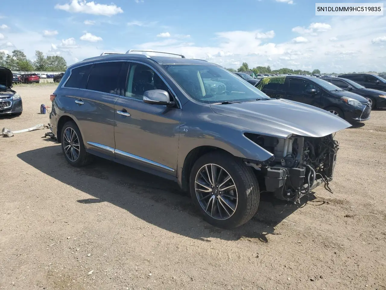 2017 Infiniti Qx60 VIN: 5N1DL0MM9HC519835 Lot: 62762625