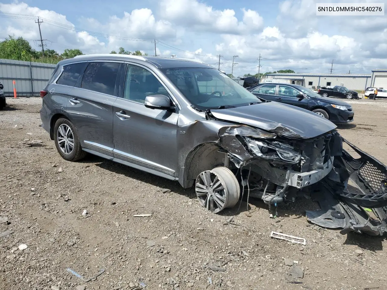 2017 Infiniti Qx60 VIN: 5N1DL0MM5HC540276 Lot: 62929035